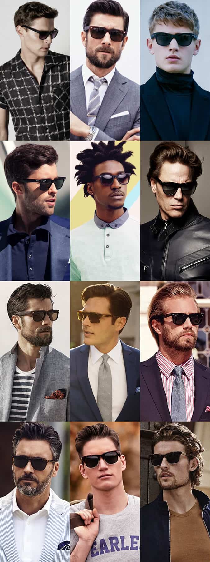 Men's Wayfarer Sunglasses Lookbook