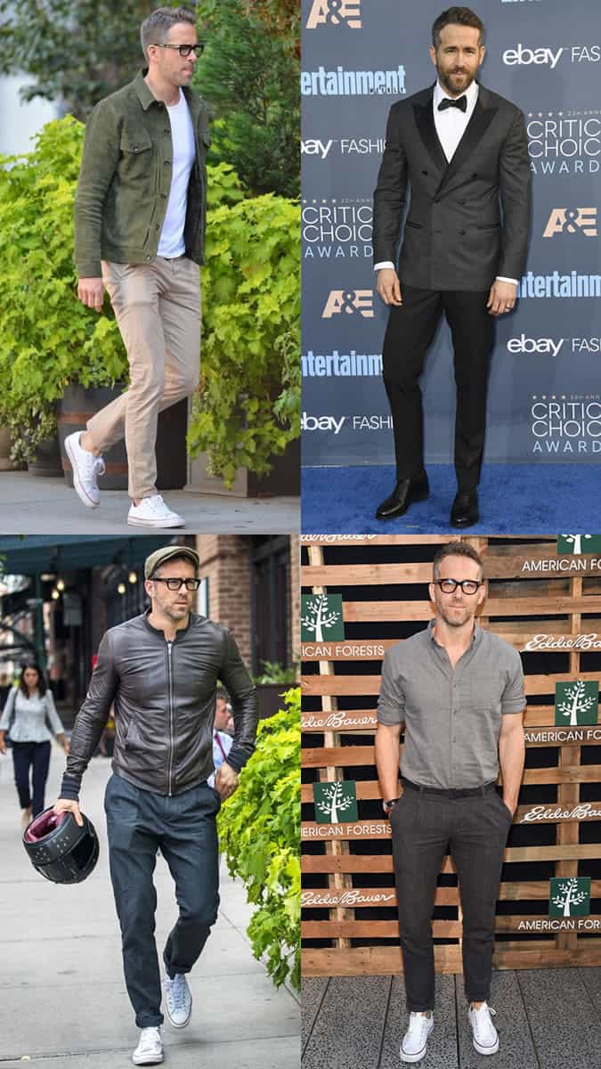 Ryan Reynolds as a style icon in his 40s