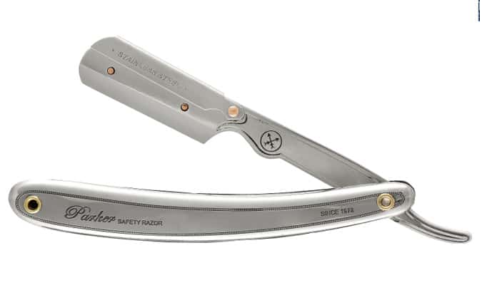 Parker 31R Stainless Steel All Metal Cut-Throat Straight Razor