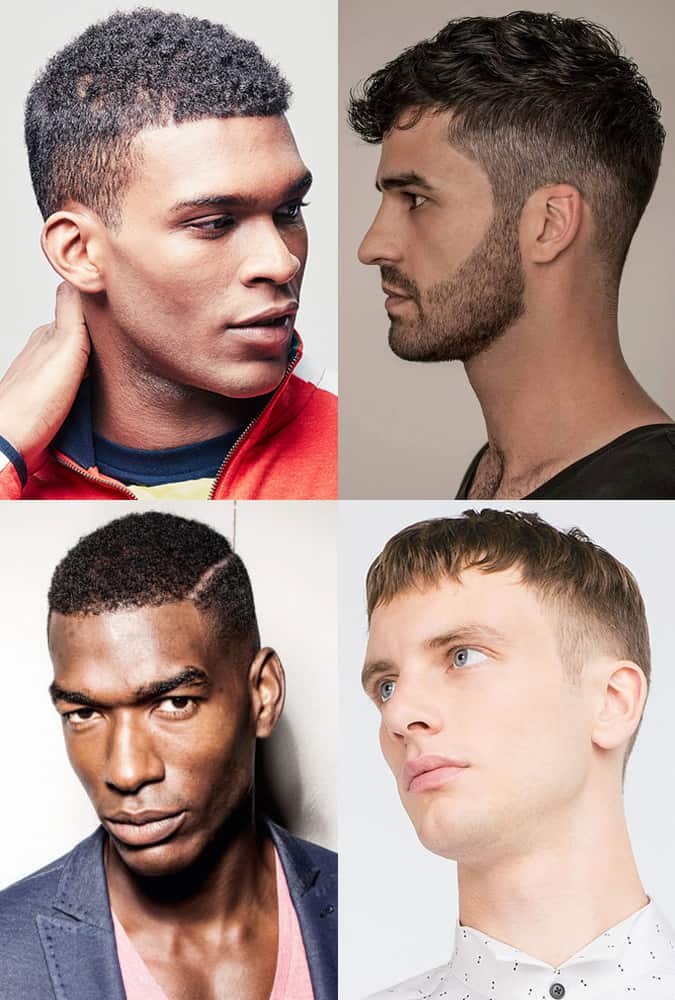 Cortes de cabelo curtos e cônicos para homens