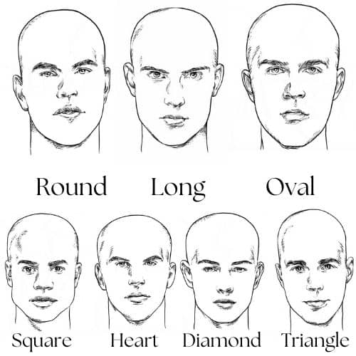 Haircuts For Face Shape - Bald