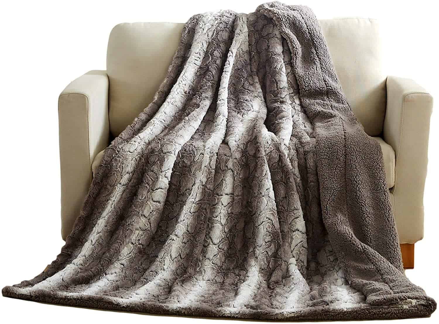 Faux Fur Throw Blanket, Christmas Gifts for Couples 