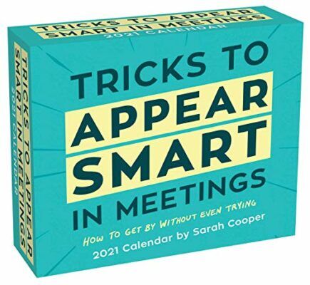 Tricks to Appear Smart in Meetings Calendar, Funny Christmas Gifts