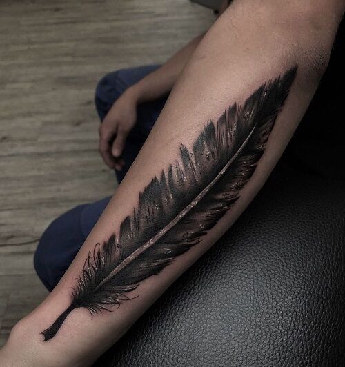 turkey feather tattoos