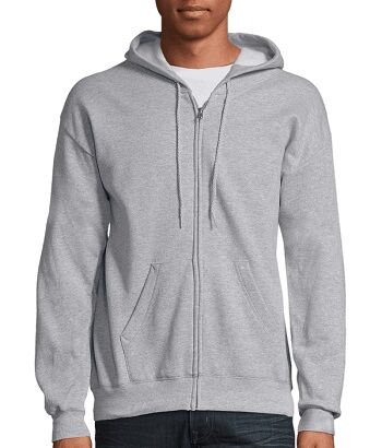 Hanes Men’s Full-Zip Eco-Smart Hoodie