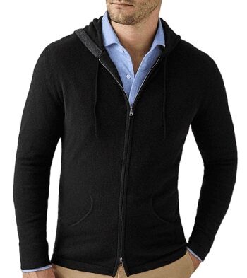 Luca Faloni Pure Cashmere Zip Hoodie