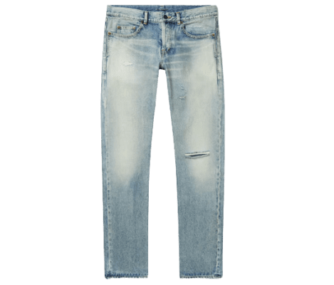 Jeans Saint Laurent Slim-Fit desgastado