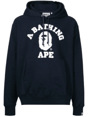 Um moletom com capuz da faculdade Bathing Ape