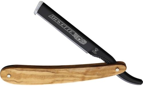 DOVO Shavette with Olivewood