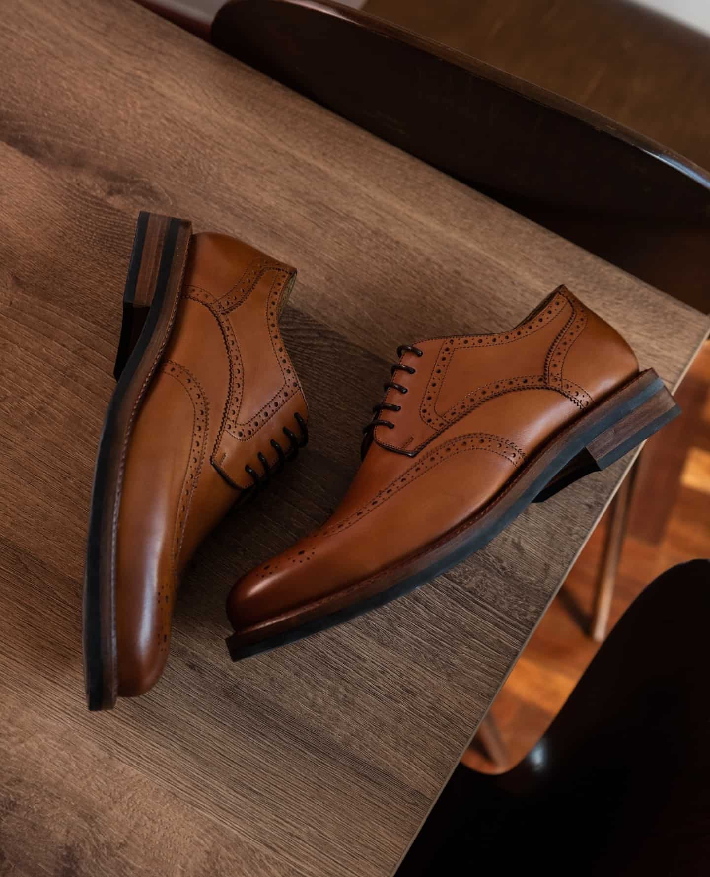 a pair of Kent wingtips by beckett simonon