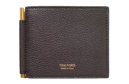 TOM FORD Full-Grain Leather Billfold Wallet with Money Clip