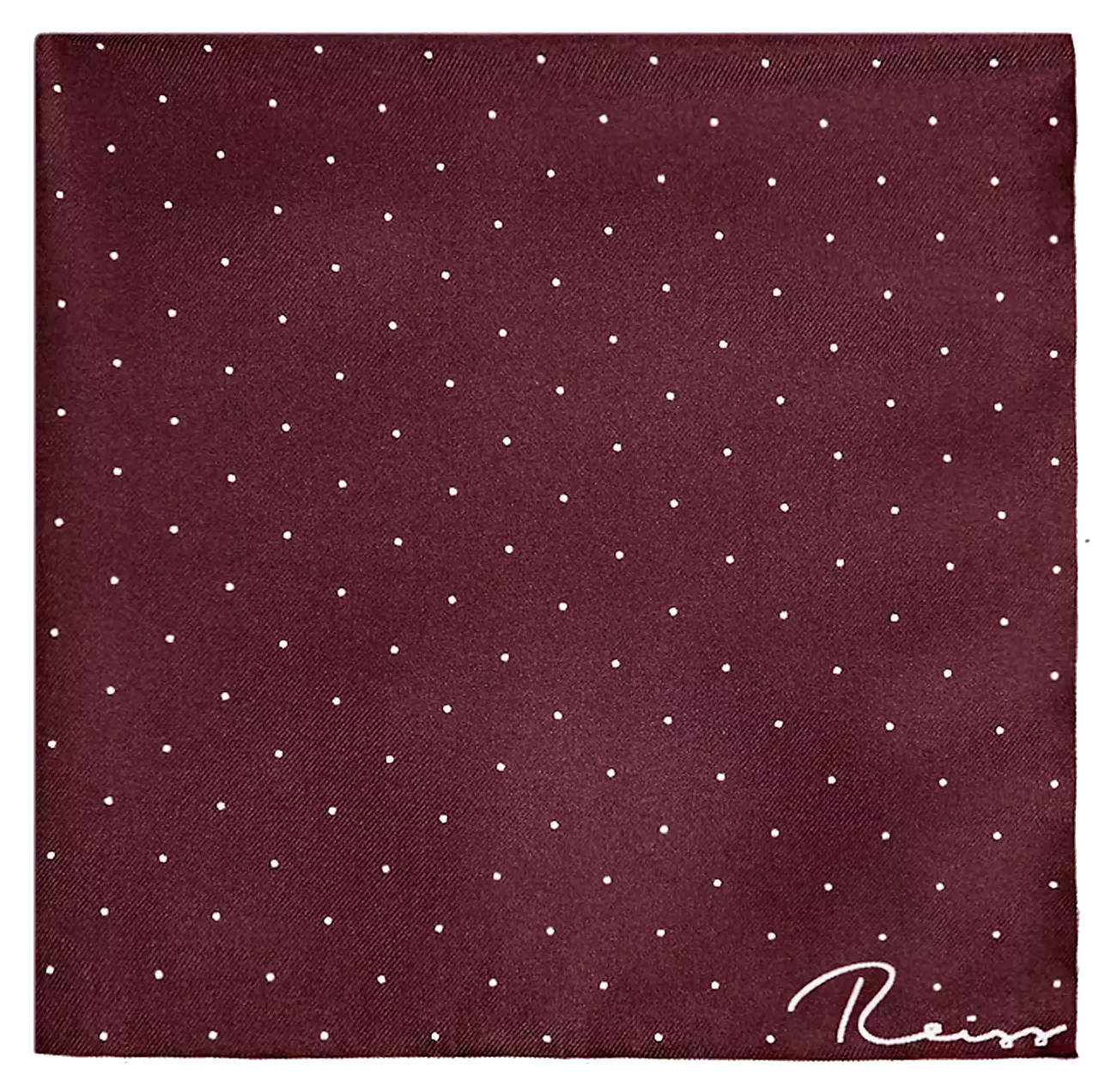 Reiss LIAM POLKA DOT SILK POCKET SQUARE