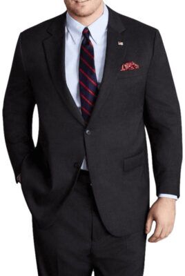 Brooks Brothers Big & Tall Stretch Wool Two-Button 1818 Suit