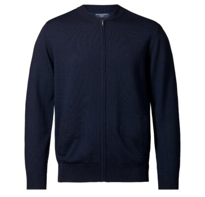 Charles Tyrwhitt Merino Zip Through Bomber Jacket