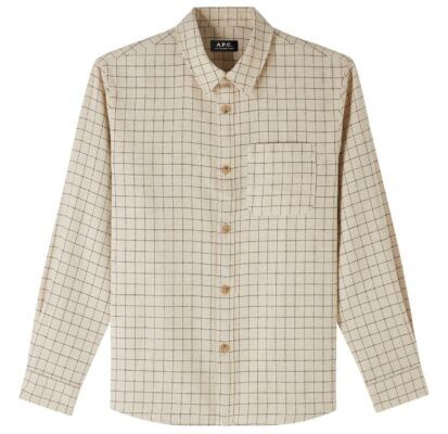 A.P.C. Surchemise Trek Recycled Cotton Blend Button-Up Shirt