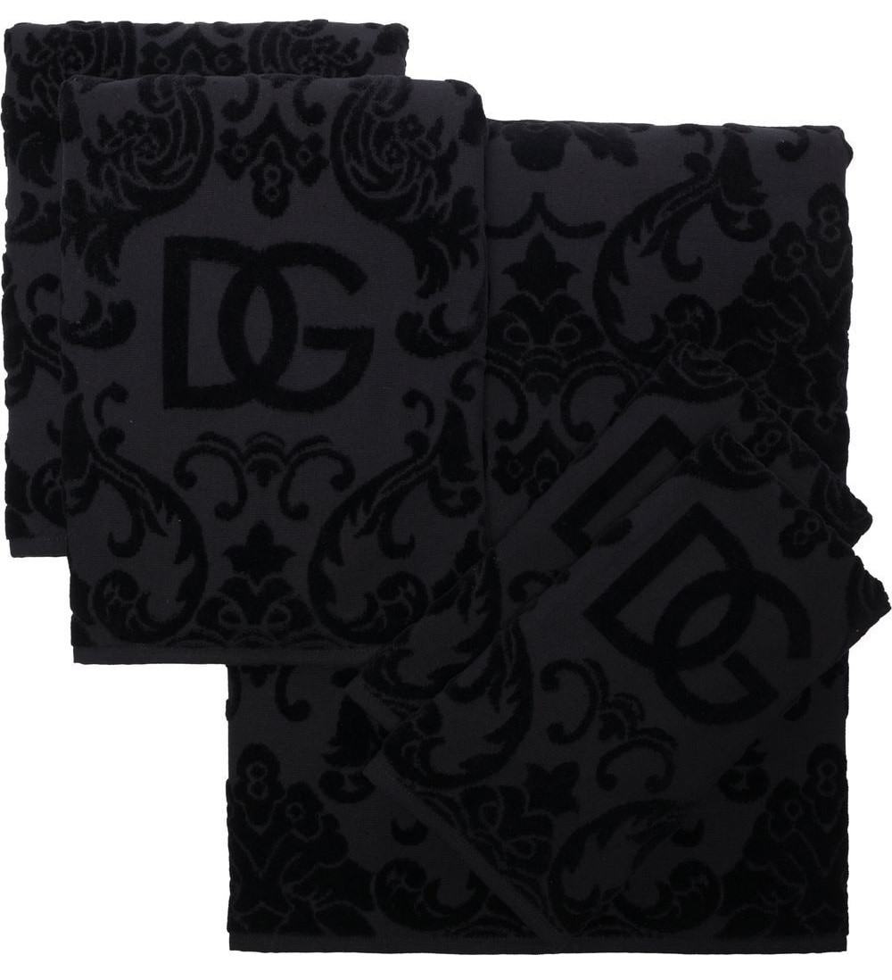 Dolce & Gabbana Barocco logo-jacquard towels