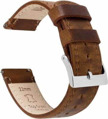 Barton Top Grain Leather Watch Band Strap