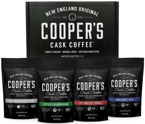 Cooper's Cask Bourbon Barrel Aged Coffee Whole Bean Set