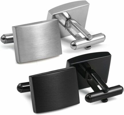 FIBOSTEEL Stainless Steel Classic Cufflinks