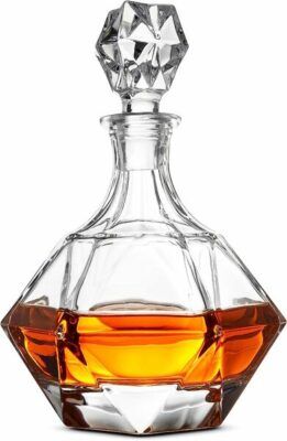 FineDine Glass Whiskey Decanter with Stopper