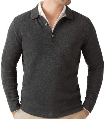 Luca Faloni pure cashmere polo sweater