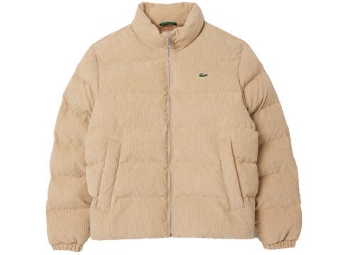 Lacoste Quilted Corduroy Puffer Jacket