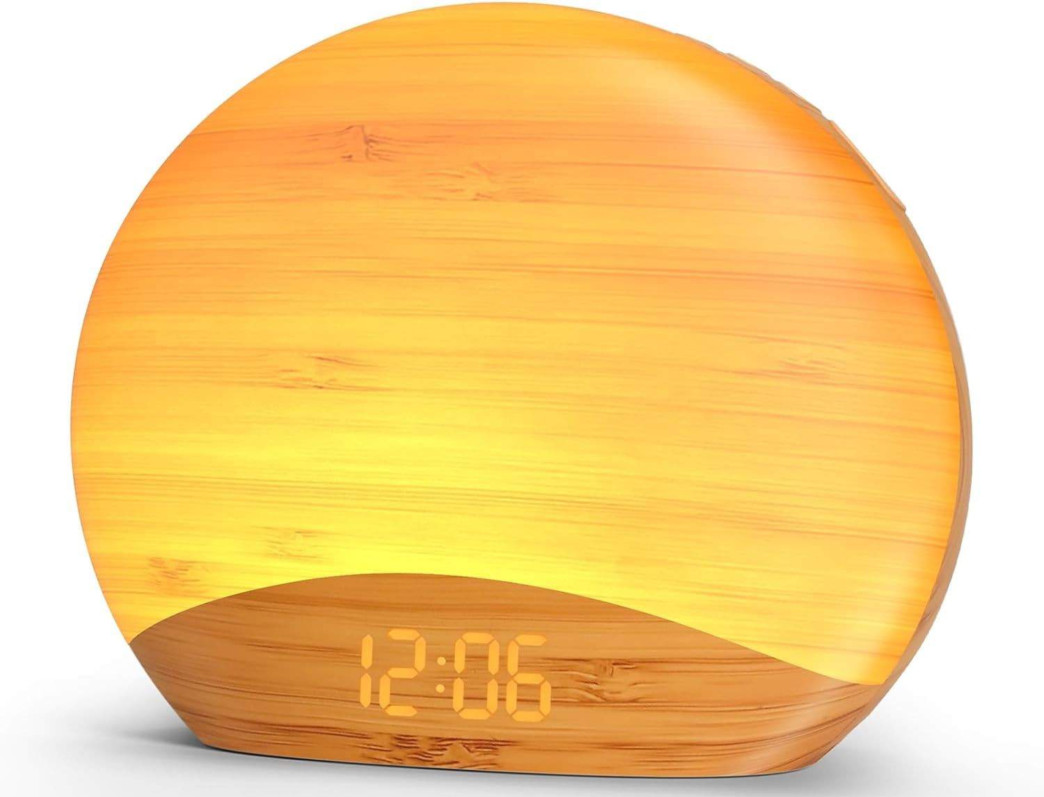 REACHER Wooden Sunrise Alarm Clock