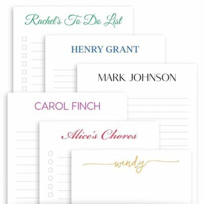 Sunny Ink Paper Co. Personalized Custom Notepad