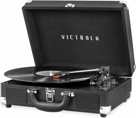 Victrola Vintage Bluetooth Portable Suitcase Record Player