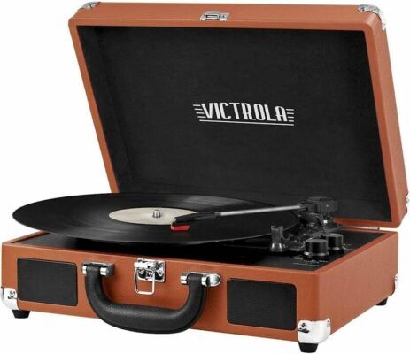 Victrola Vintage Bluetooth Portable Suitcase Record Player