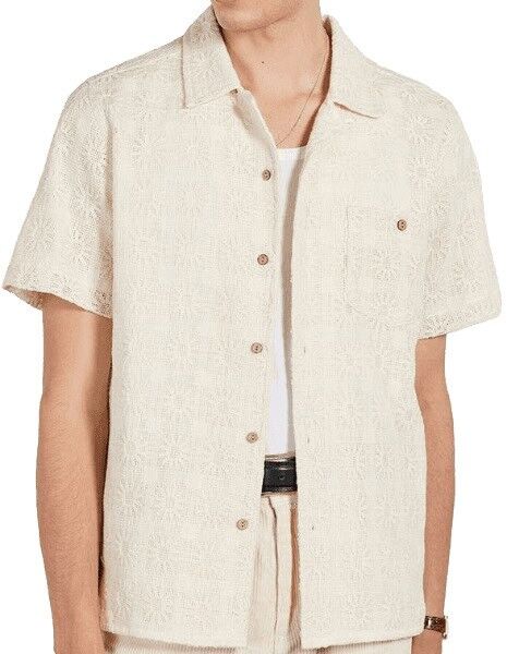 Percival Crochet Poplin Shirt