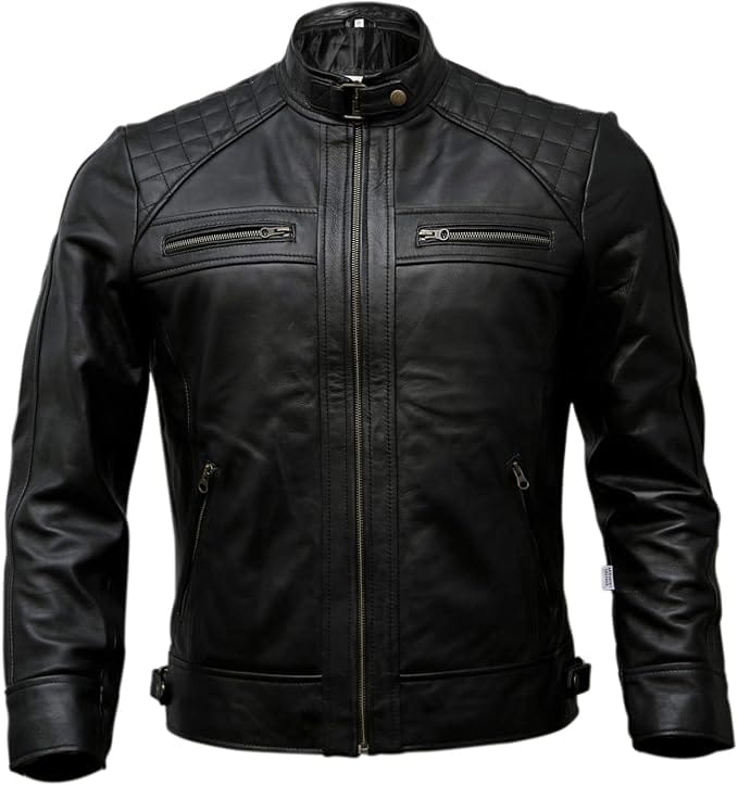 Artistry Leather Men’s Genuine Leather Biker Jacket