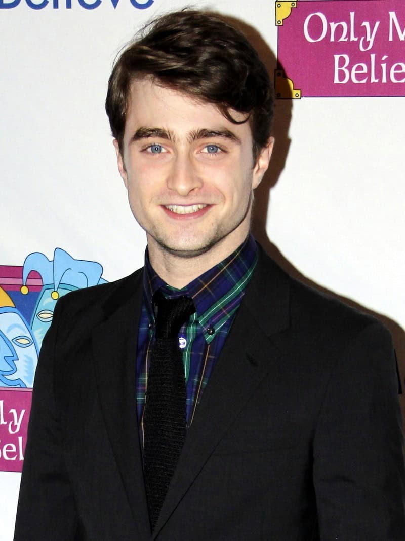 Daniel Radcliffe with Side part classic hairstyle