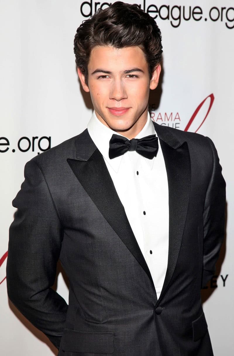 Nick Jonas in tuxedo