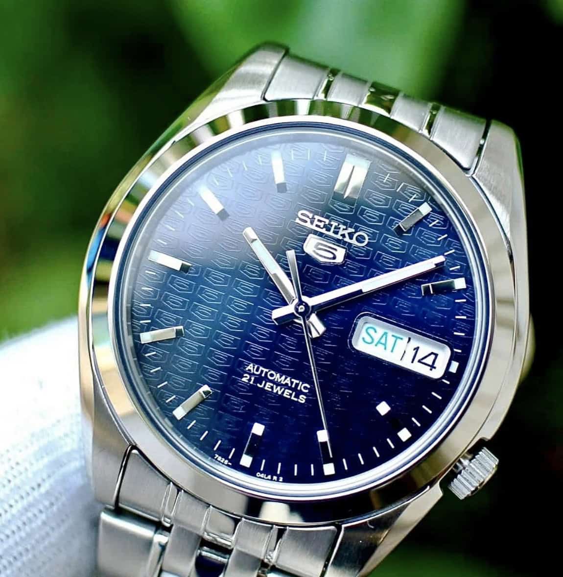 Close up of a Seiko watch by Clicky Bezel