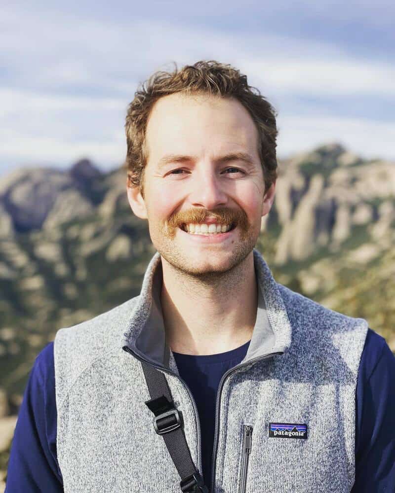 man with a chevron style mustache