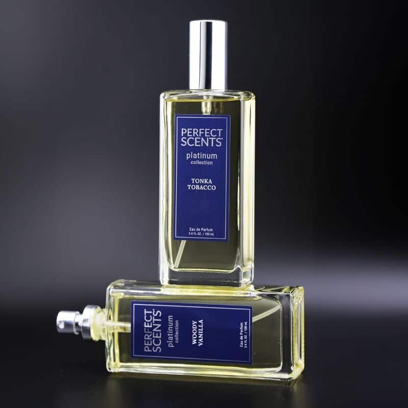 a bottles of tonka tobacco perfume by Perfect Scents