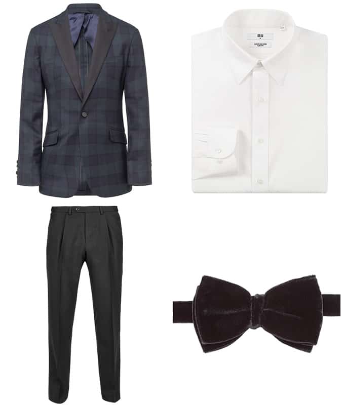 How To Wear Checks With Black Tie