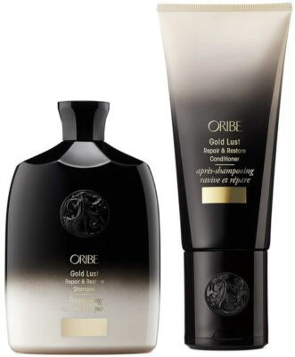 Best hair products for men with thick hair: Oribe Gold Lust Repair and Restore Bundle