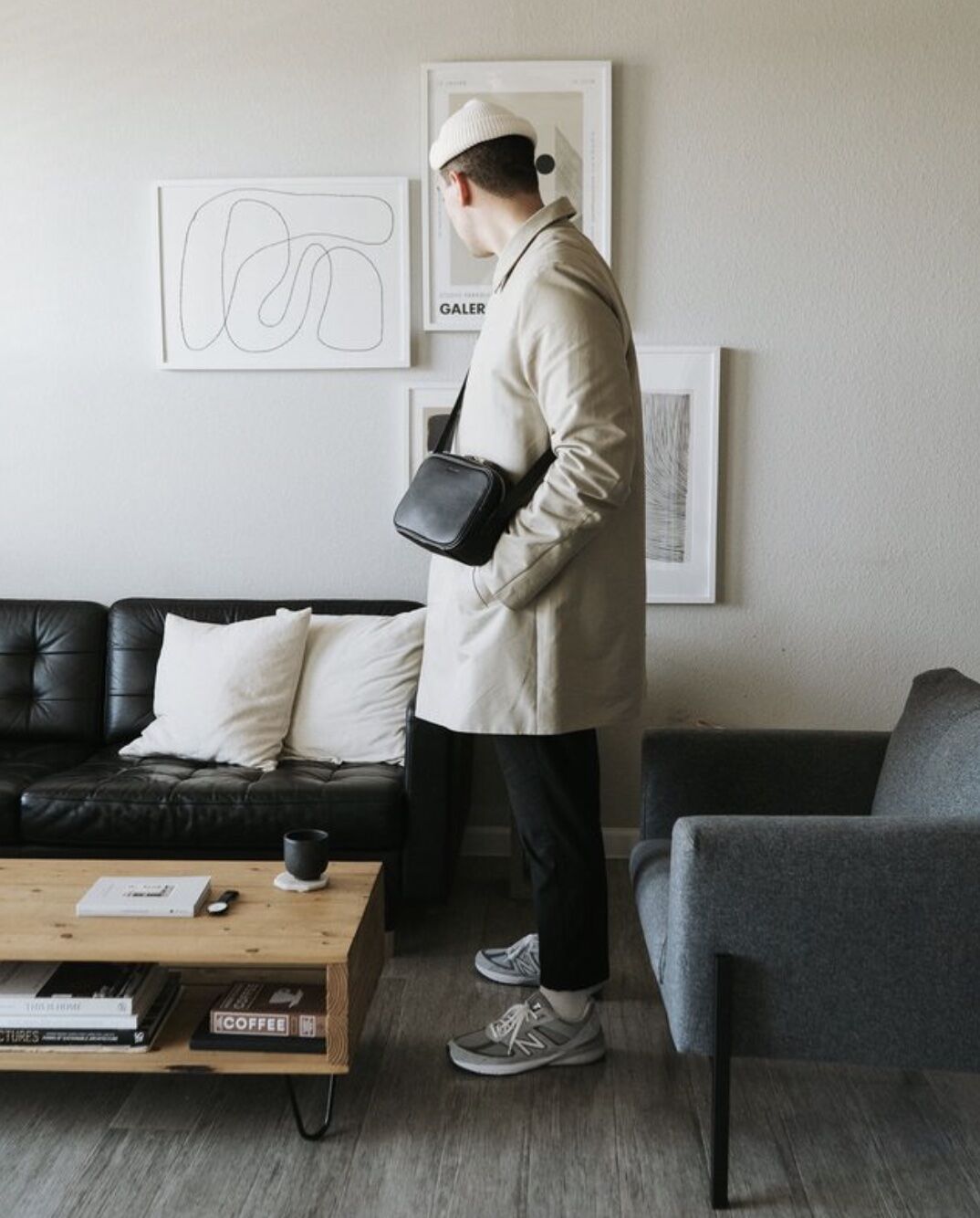 man standing in a living room