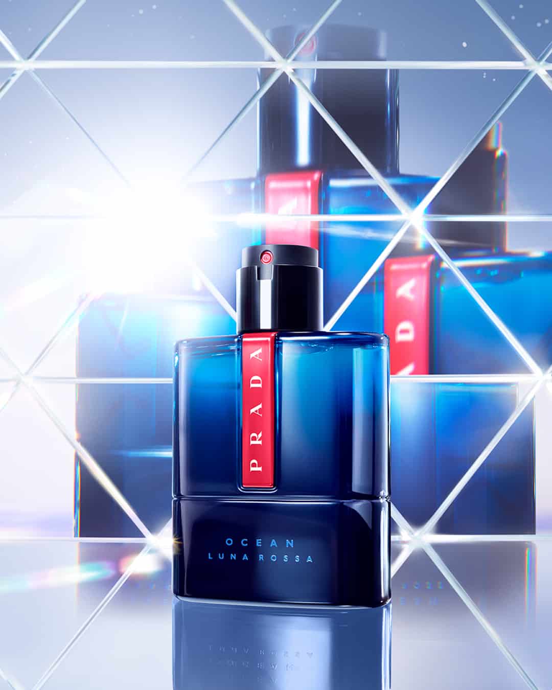 a bottle of Luna Rossa Ocean by Prada