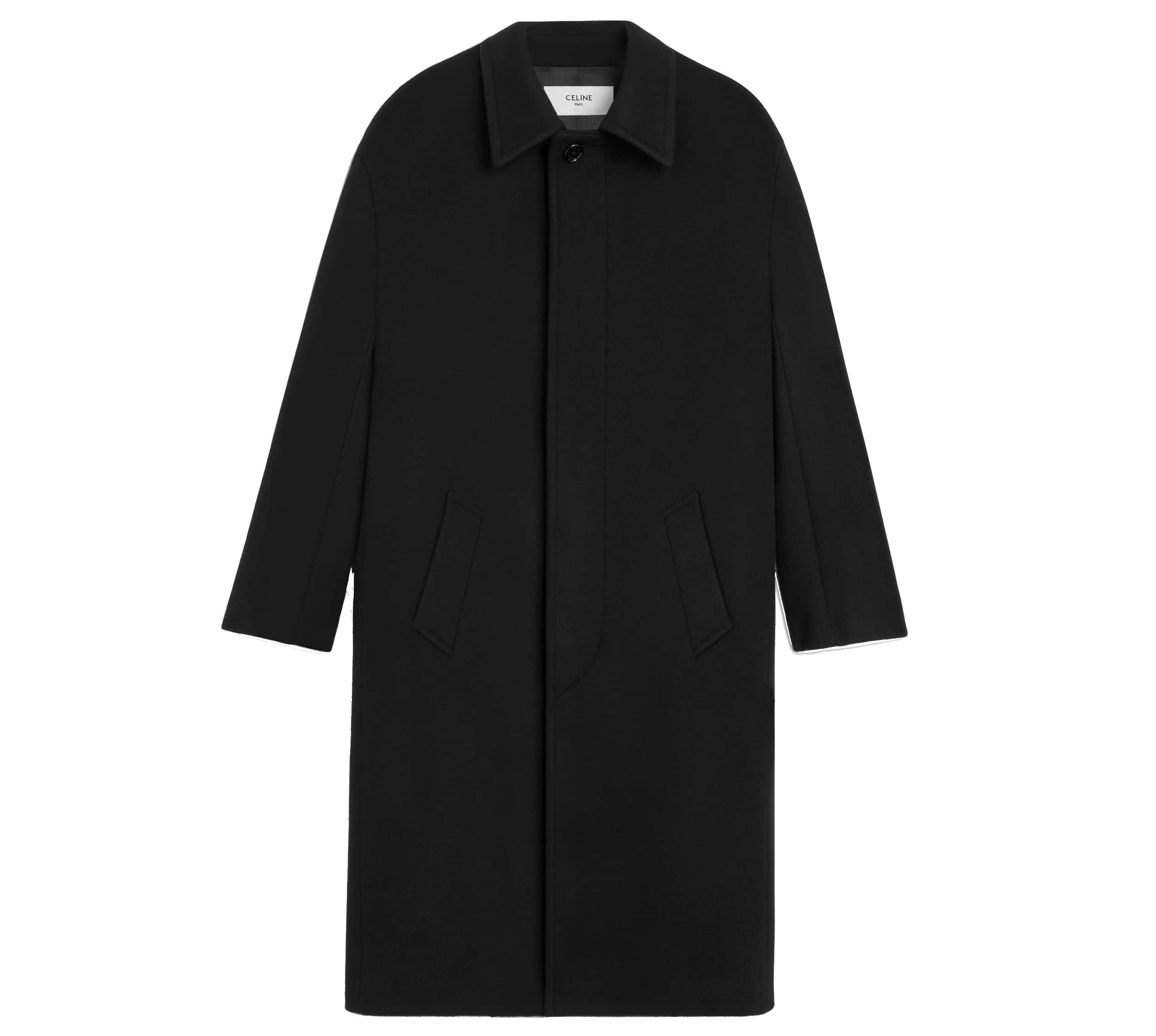 CELINE HOMME MAC COAT IN DOUBLE FACE CASHMERE WOOL