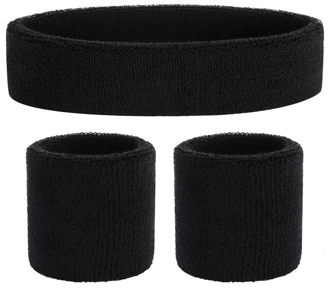 Sweat bands for head and wrists