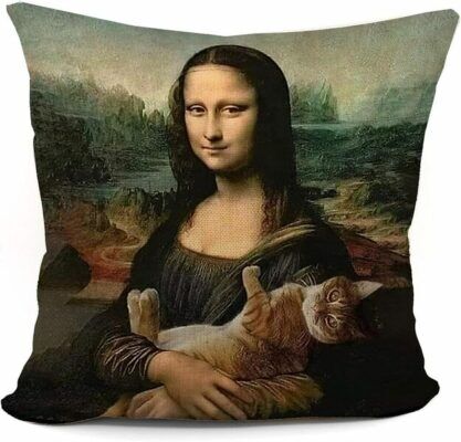 Mancheng-zi cat Throw Pillows