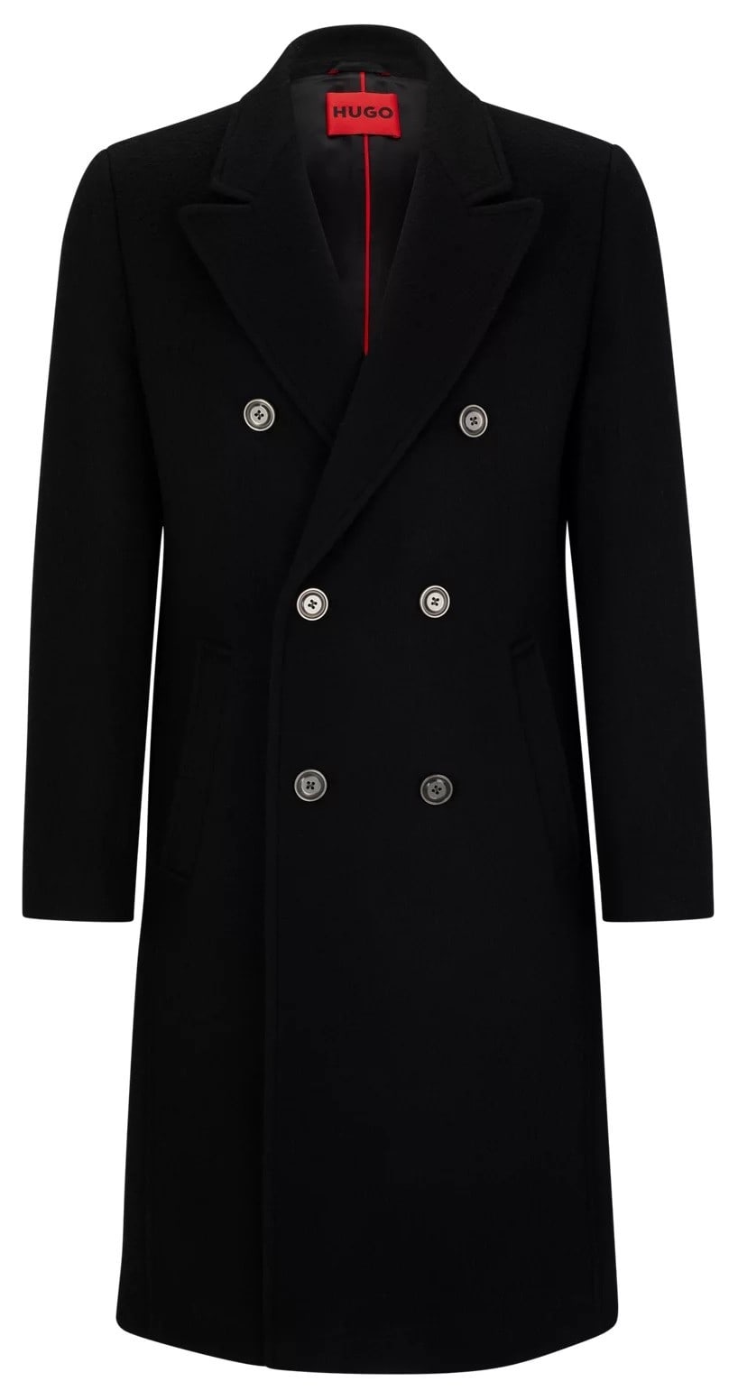 Hugo Boss SLIM-FIT COAT IN A WOOL BLEND