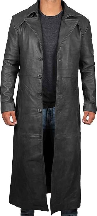 Decrum Mens Leather Coat